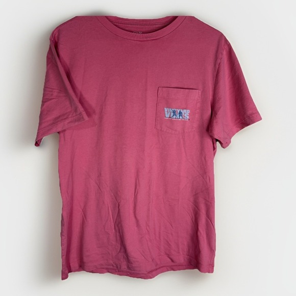 Vineyard Vines T Shirt Mens S Coral Every Day Should Feel This Good Lacrosse - Picture 1 of 7